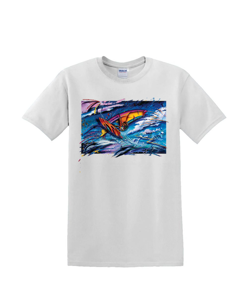 T-Shirt S to 2XL 3XL - IMPACT ii sail surf board waves resort fun adult - Picture 46 of 72