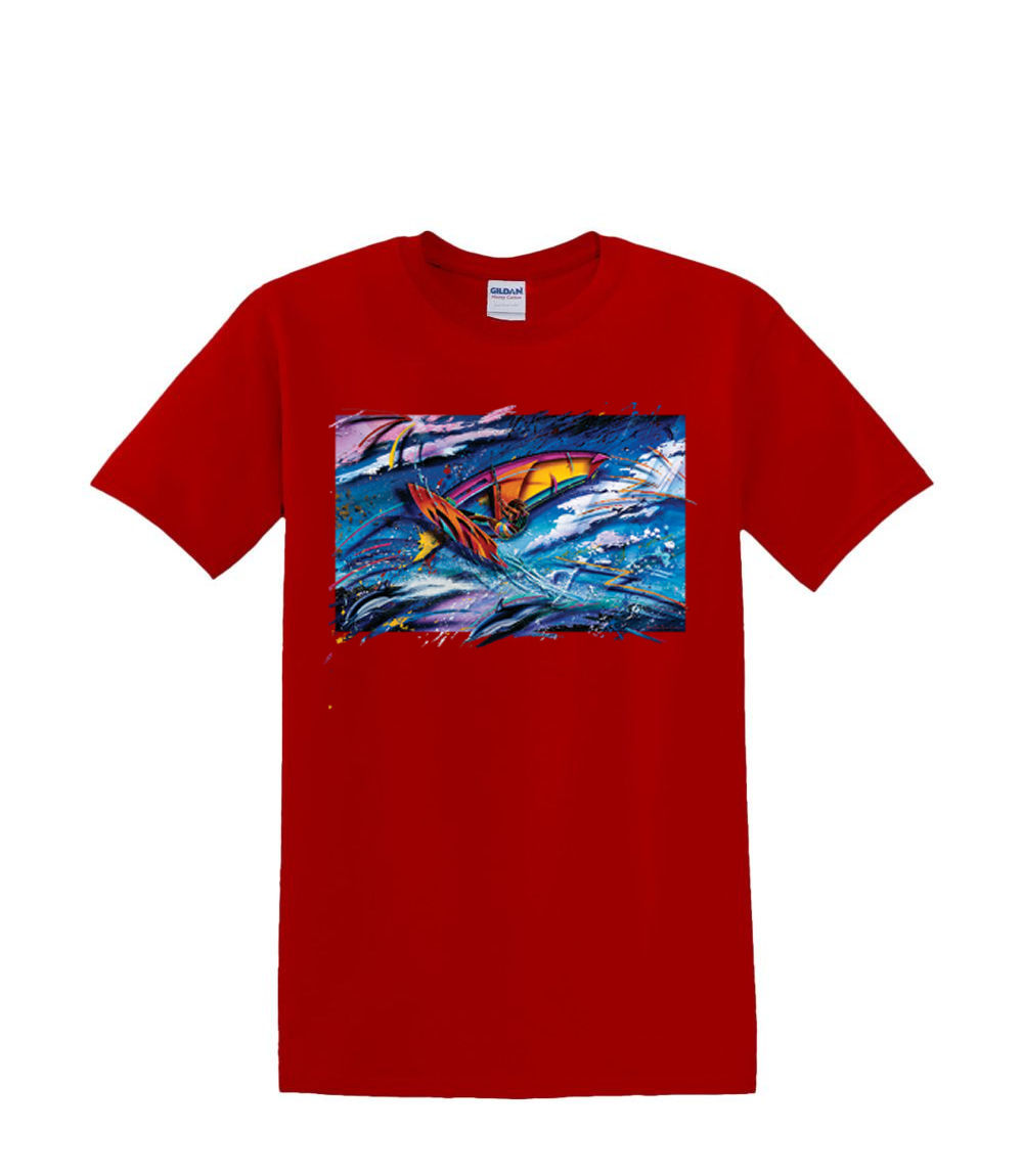 T-Shirt S to 2XL 3XL - IMPACT ii sail surf board waves resort fun adult - Picture 40 of 72
