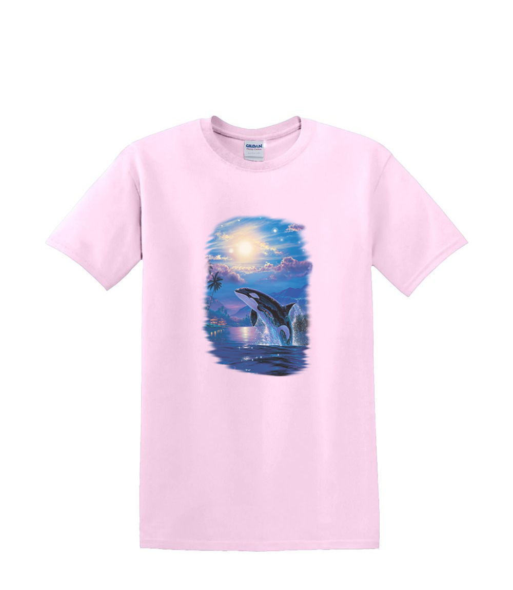 T-shirt small to 3xL - ORCA whale JOYFUL time sealife resort beach nautical fun - Picture 35 of 36
