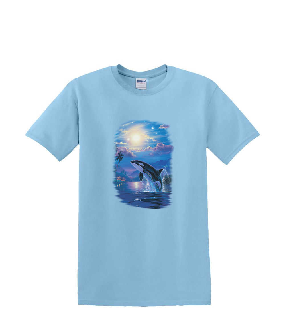 T-shirt small to 3xL - ORCA whale JOYFUL time sealife resort beach nautical fun - Picture 14 of 36