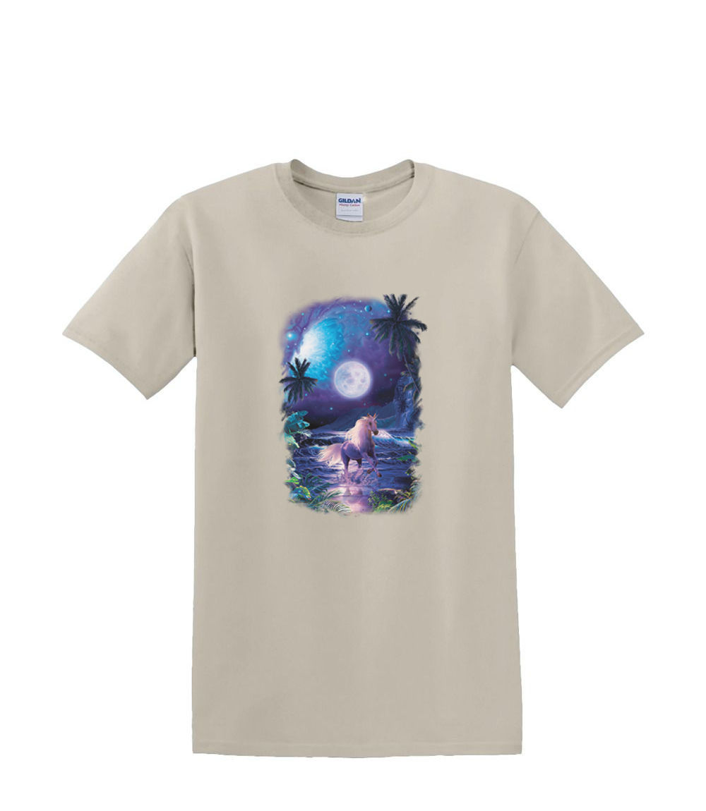 T-Shirt klein bis 3xL EINHORN MONOCEROS Moonlight Sealife Resort Strand Pferd Fun - Bild 24 von 36