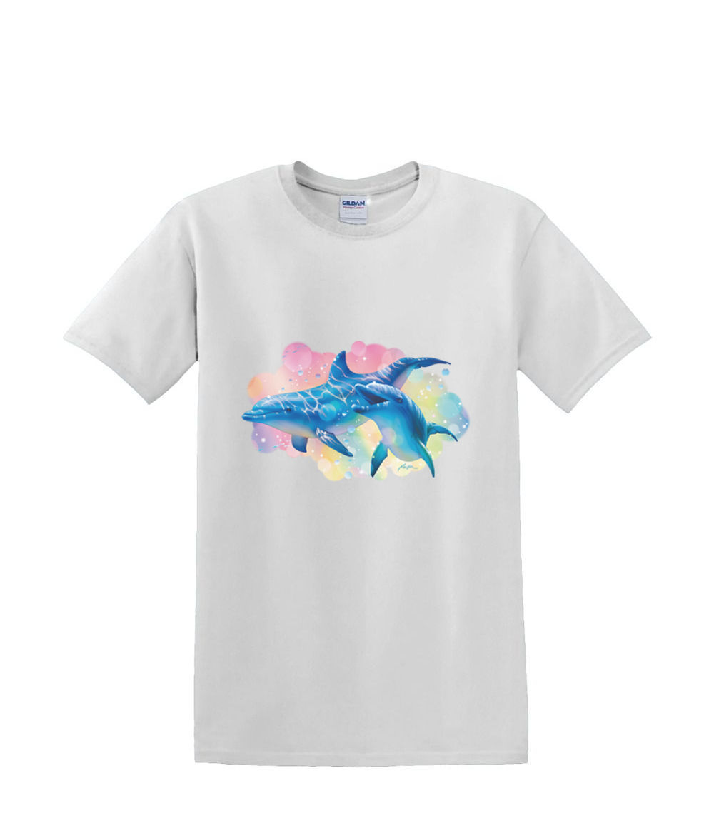 T-shirt small to 3xL DOLPHIN UNDERSEA rendezvous sealife beach nautical fun - Picture 29 of 36