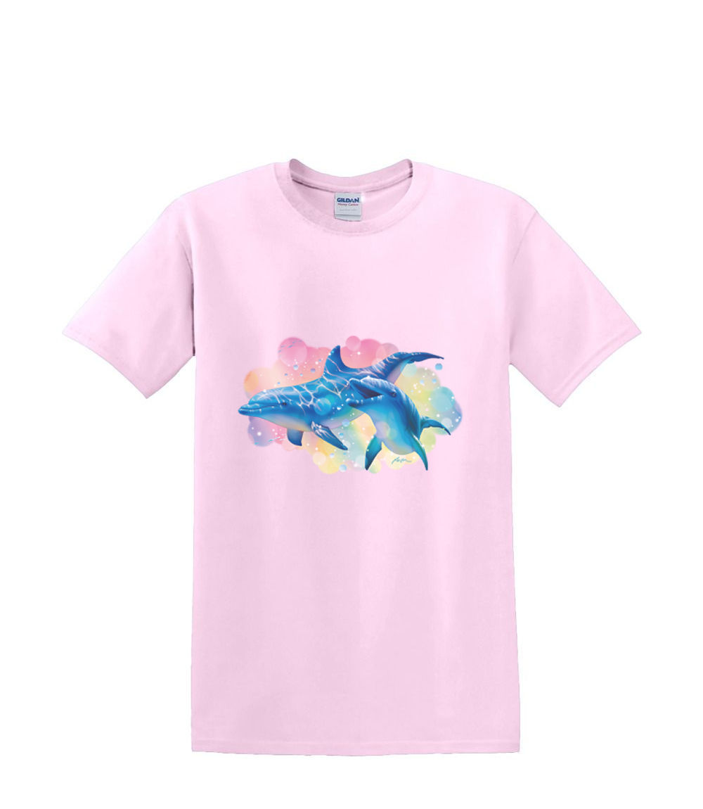 T-shirt small to 3xL DOLPHIN UNDERSEA rendezvous sealife beach nautical fun - Picture 33 of 36