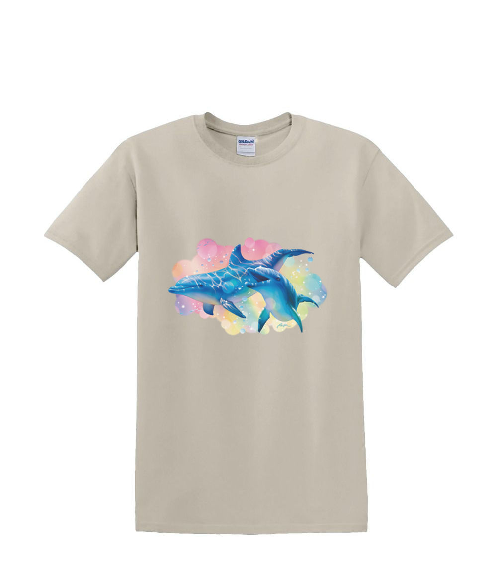 T-shirt small to 3xL DOLPHIN UNDERSEA rendezvous sealife beach nautical fun - Picture 20 of 36