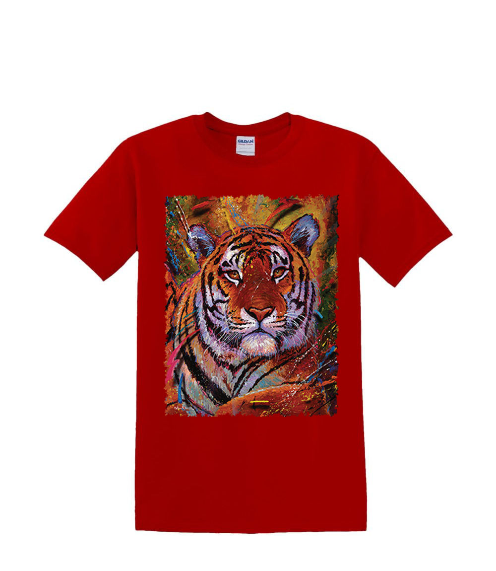 t-Shirt S to 2xl 3xl - large TIGER animal jungle fun adult - Picture 39 of 72
