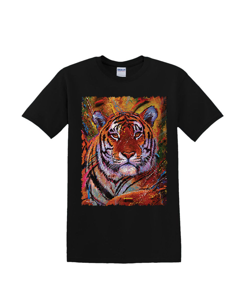 t-Shirt S to 2xl 3xl - large TIGER animal jungle fun adult - Picture 14 of 72