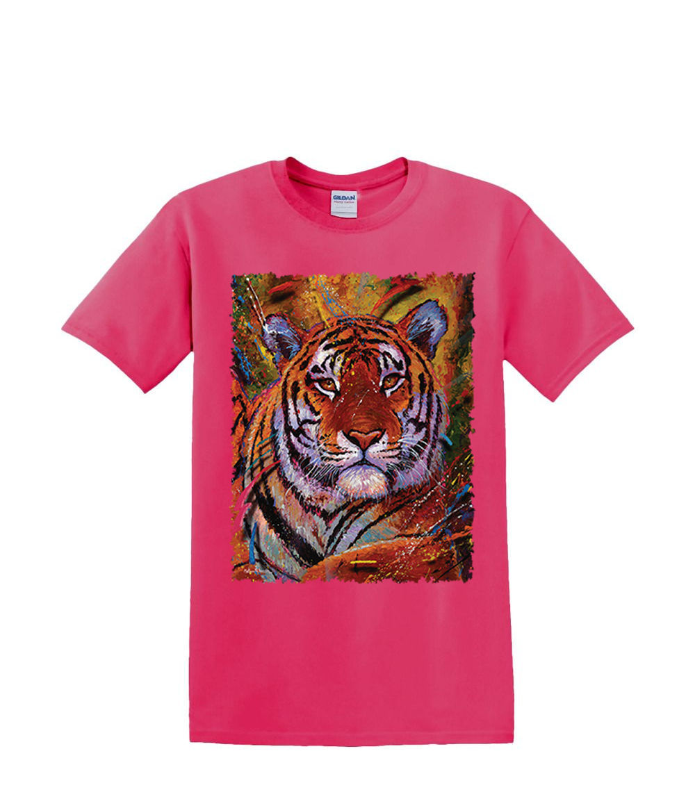t-Shirt S to 2xl 3xl - large TIGER animal jungle fun adult - Picture 62 of 72
