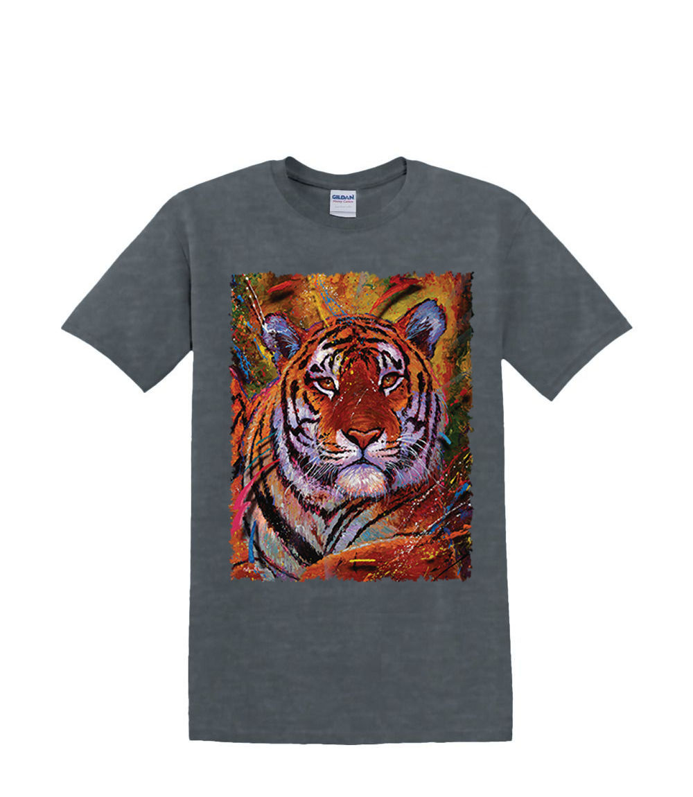 t-Shirt S to 2xl 3xl - large TIGER animal jungle fun adult - Picture 58 of 72