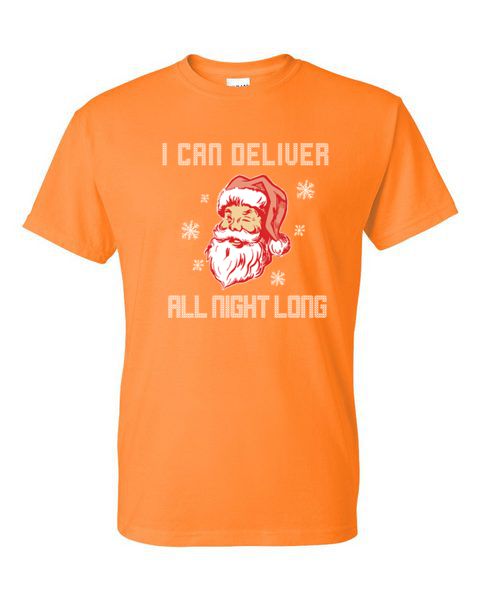CAMISETA XL 2X 3X - SANTA ENTREGA TODA LA NOCHE TRAVIESO INVIERNO / NAVIDAD - Imagen 38 de 41