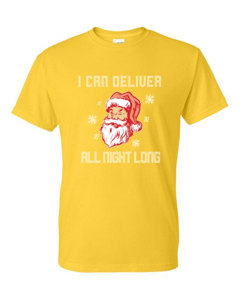 CAMISETA XL 2X 3X - SANTA ENTREGA TODA LA NOCHE TRAVIESO INVIERNO / NAVIDAD - Imagen 41 de 41