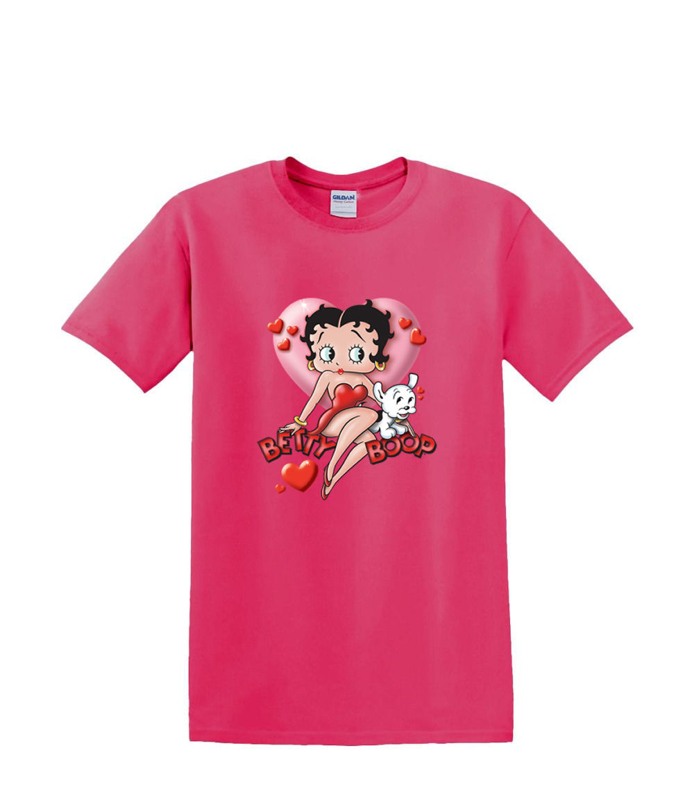 T-Shirt dalla S alla 2XL 3XL - BETTY BOOP - CUORE - Umorismo Divertente Cambia Solare Adulto - Foto 63 di 72