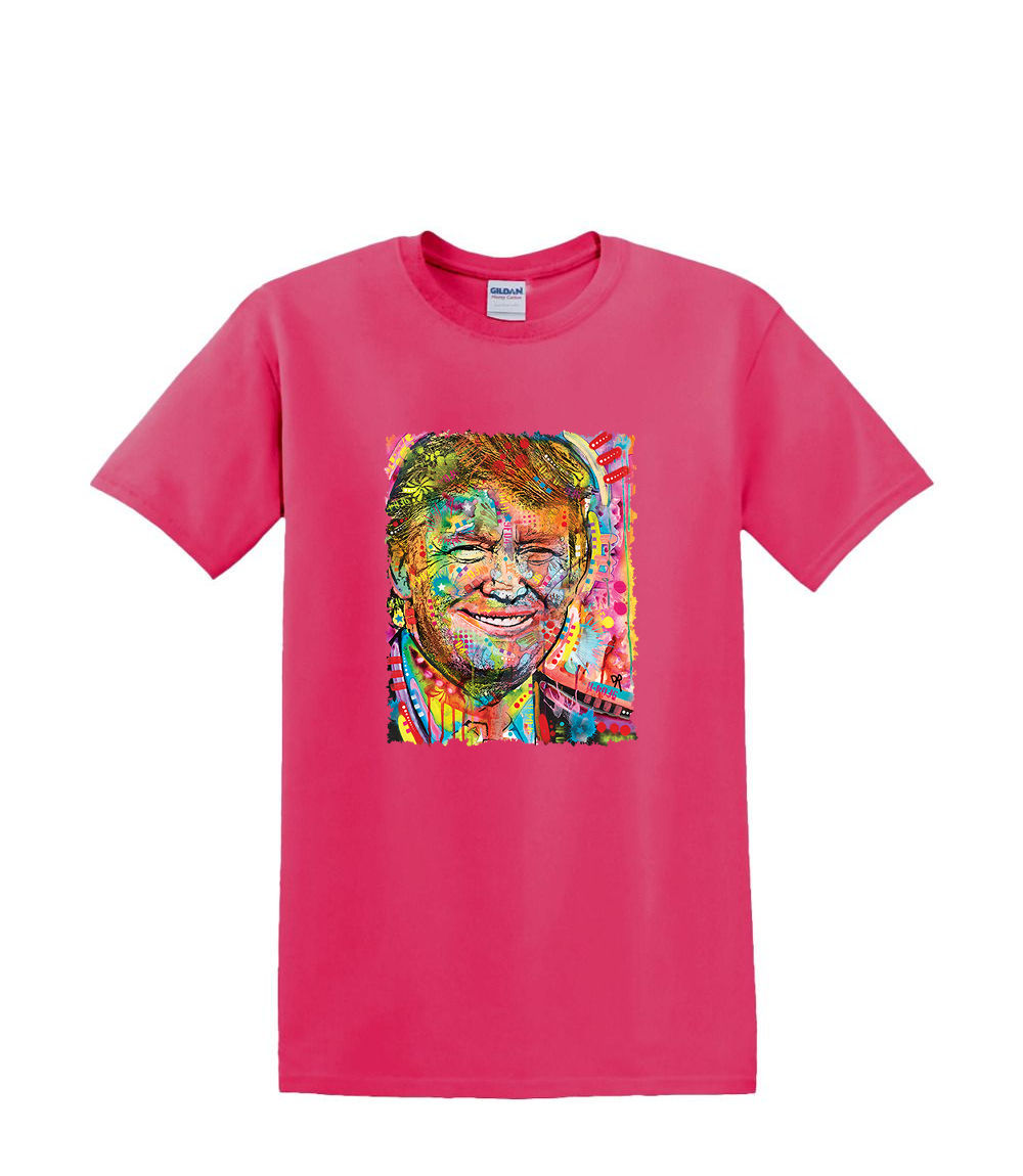 S to 2XL 3XL -COLORFUL TRUMP neon - political fun classic adult - Picture 65 of 72