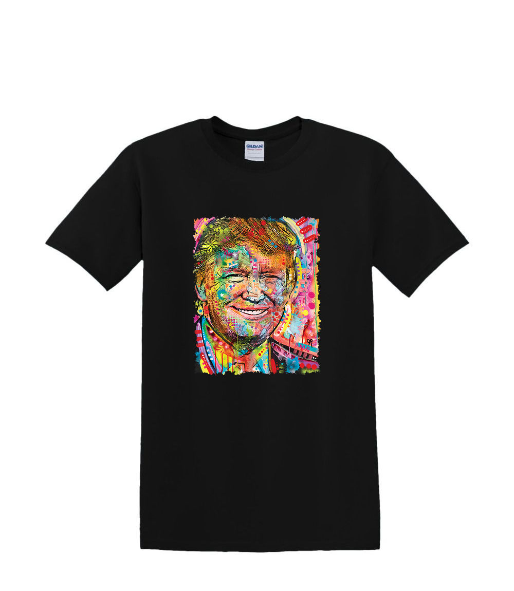 S to 2XL 3XL -COLORFUL TRUMP neon - political fun classic adult - Picture 18 of 72