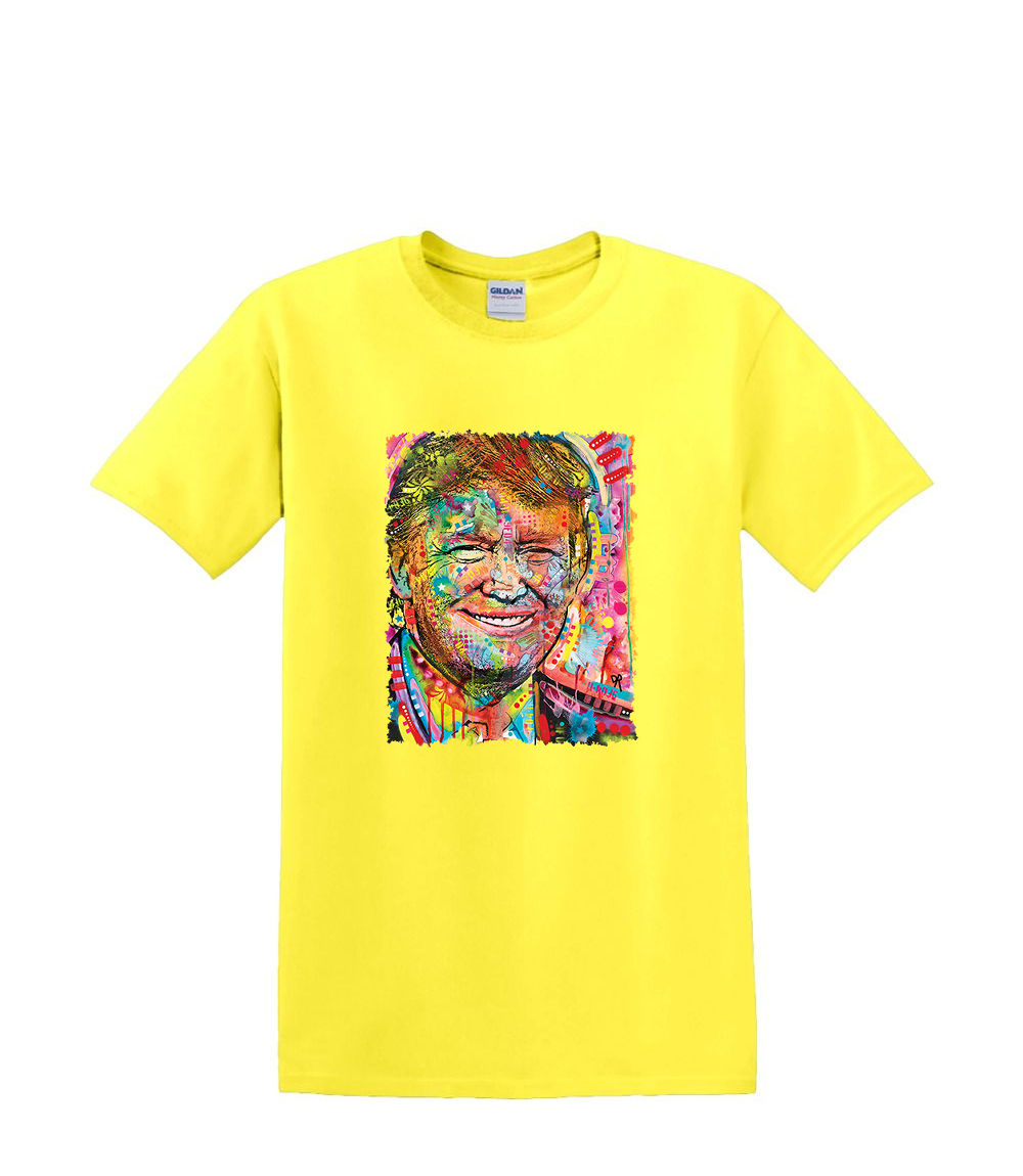 S to 2XL 3XL -COLORFUL TRUMP neon - political fun classic adult - Picture 54 of 72