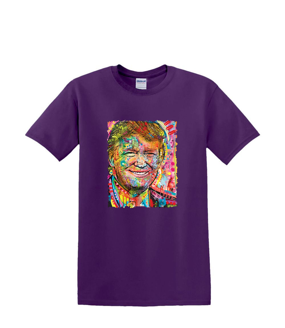 S to 2XL 3XL -COLORFUL TRUMP neon - political fun classic adult - Picture 25 of 72