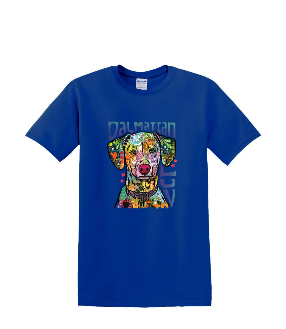 T-Shirt dalla S alla 2XL 3XL - DALMATION LUV - Love Neon Dog Pet - Divertente Umorismo Adulto - Foto 36 di 72