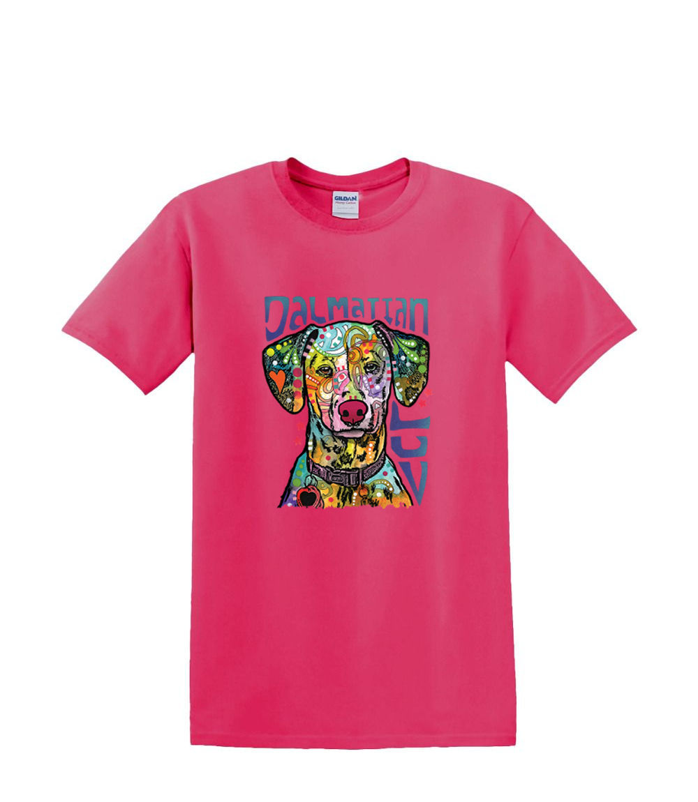 T-Shirt dalla S alla 2XL 3XL - DALMATION LUV - Love Neon Dog Pet - Divertente Umorismo Adulto - Foto 62 di 72