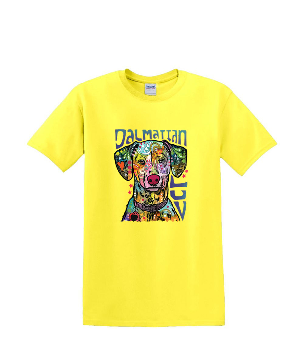 T-Shirt dalla S alla 2XL 3XL - DALMATION LUV - Love Neon Dog Pet - Divertente Umorismo Adulto - Foto 50 di 72