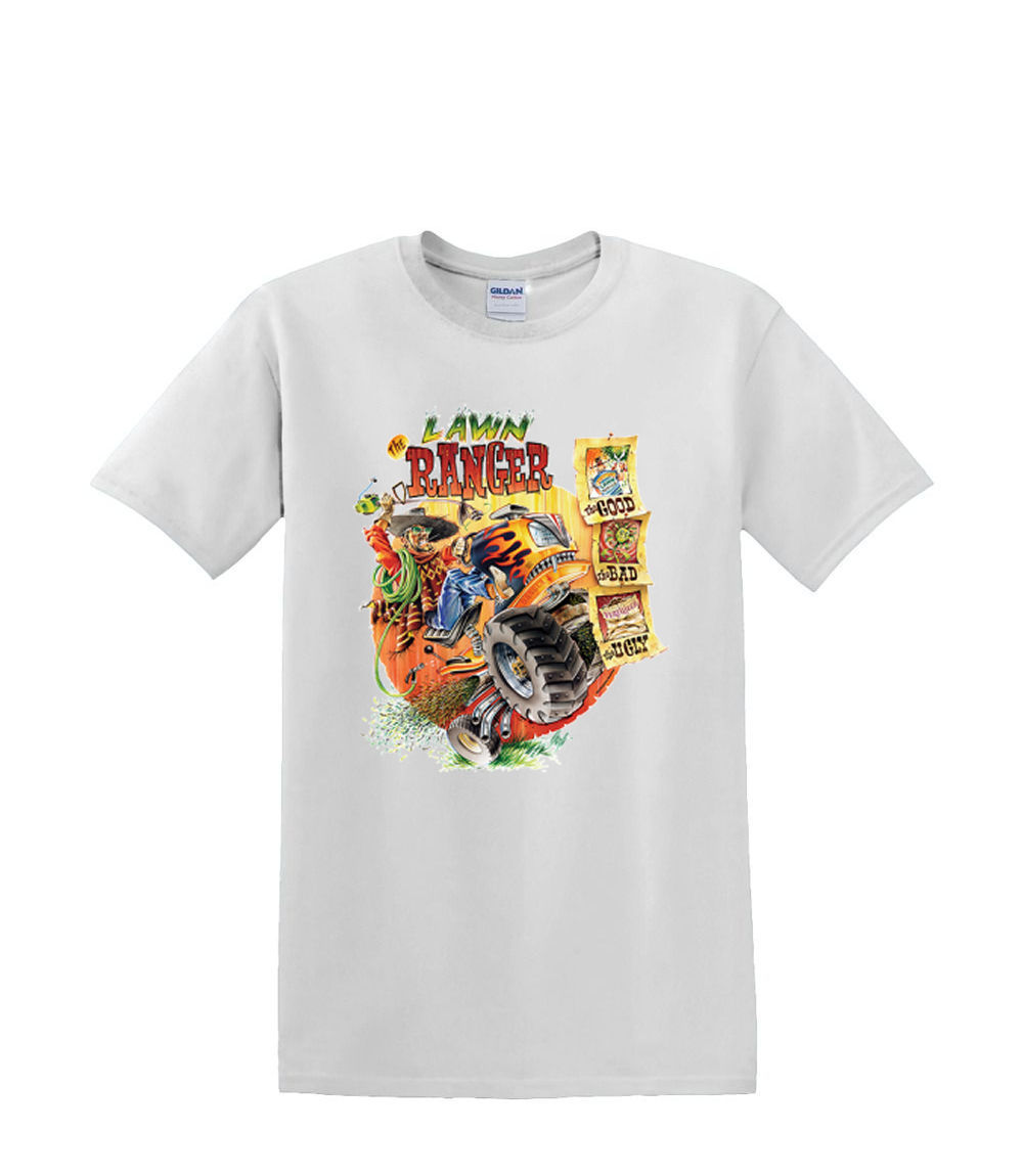 T-Shirt S to 2XL 3XL - lawn ranger MOWER car fun adult - Picture 44 of 72
