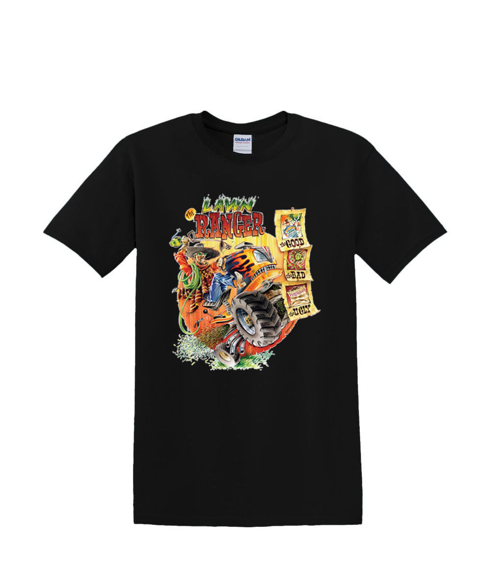 T-Shirt S to 2XL 3XL - lawn ranger MOWER car fun adult - Picture 14 of 72