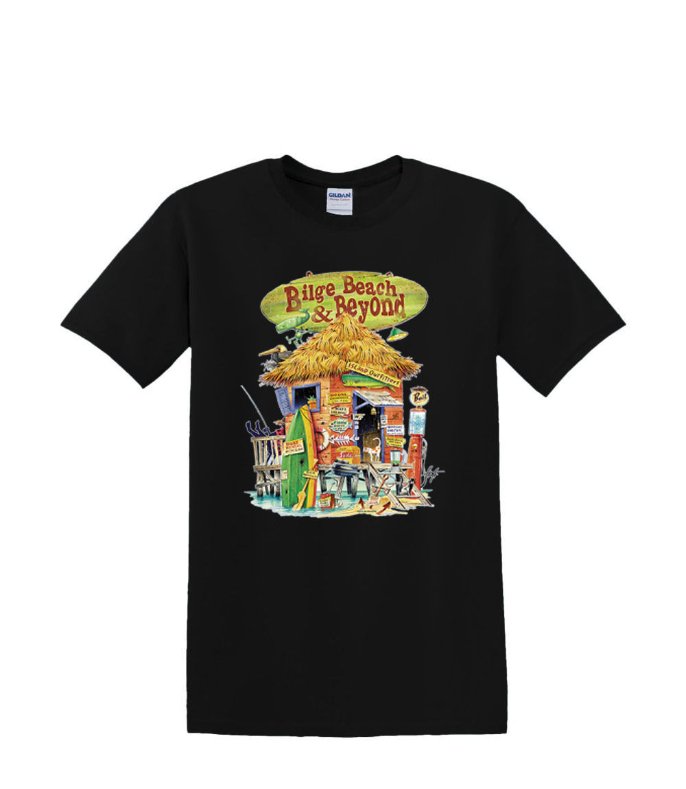 T-Shirt S to 2XL 3XL -BILGE BEACH bar resort tropical sand fun adult