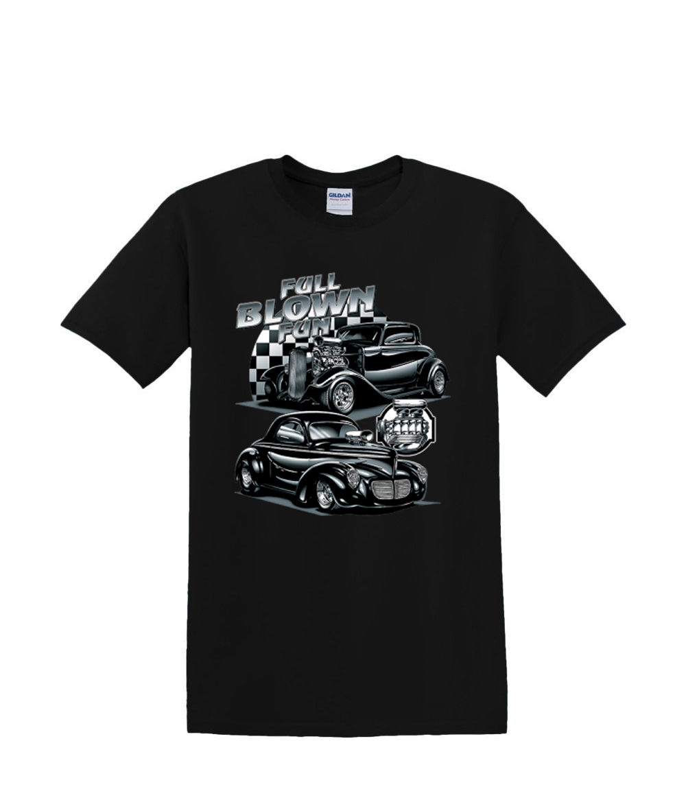 T-Shirt S to 2XL 3XL - FULL BLOWN hotrod auto car adult - Picture 18 of 72