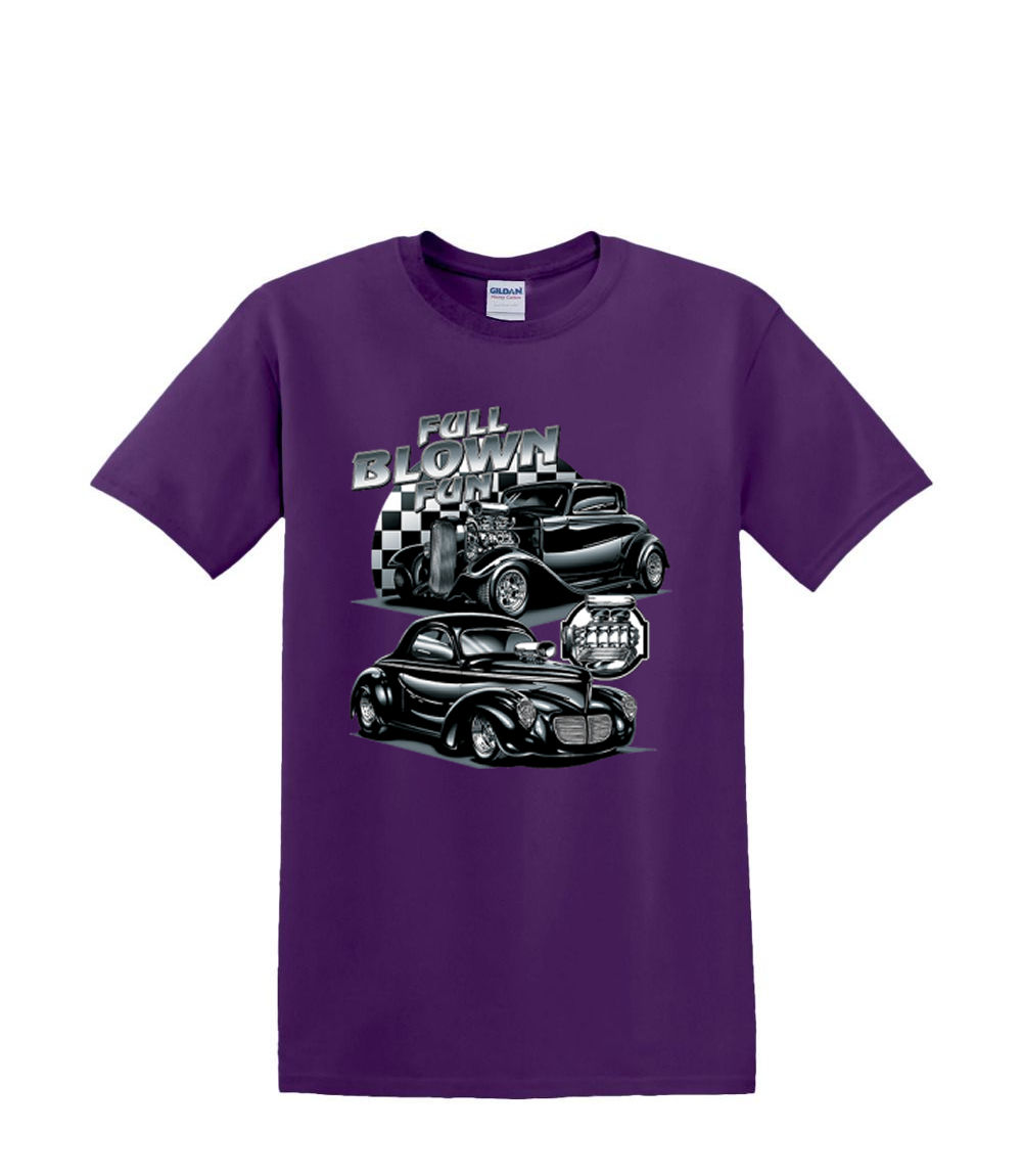 T-Shirt S to 2XL 3XL - FULL BLOWN hotrod auto car adult - Picture 30 of 72
