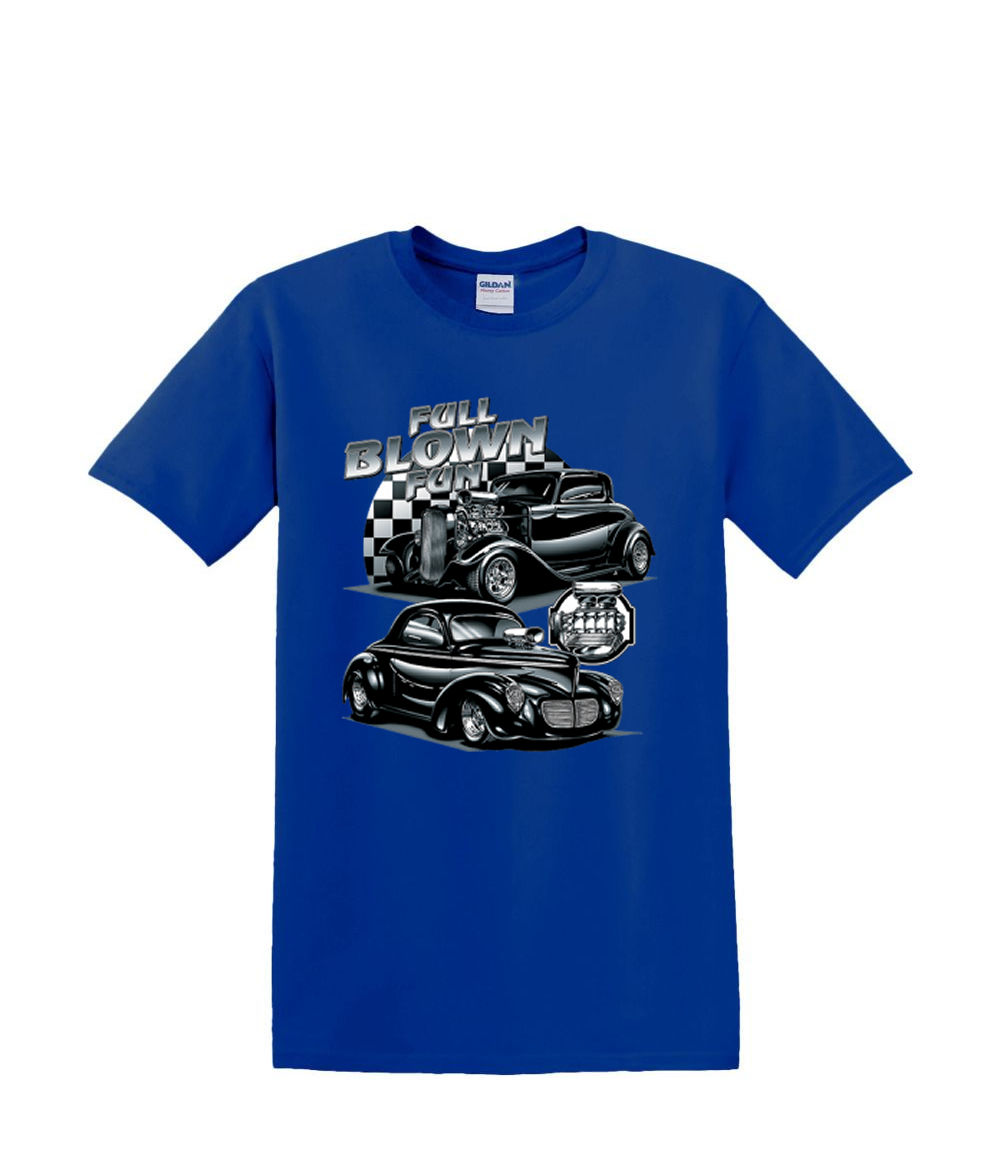 T-Shirt S to 2XL 3XL - FULL BLOWN hotrod auto car adult - Picture 31 of 72