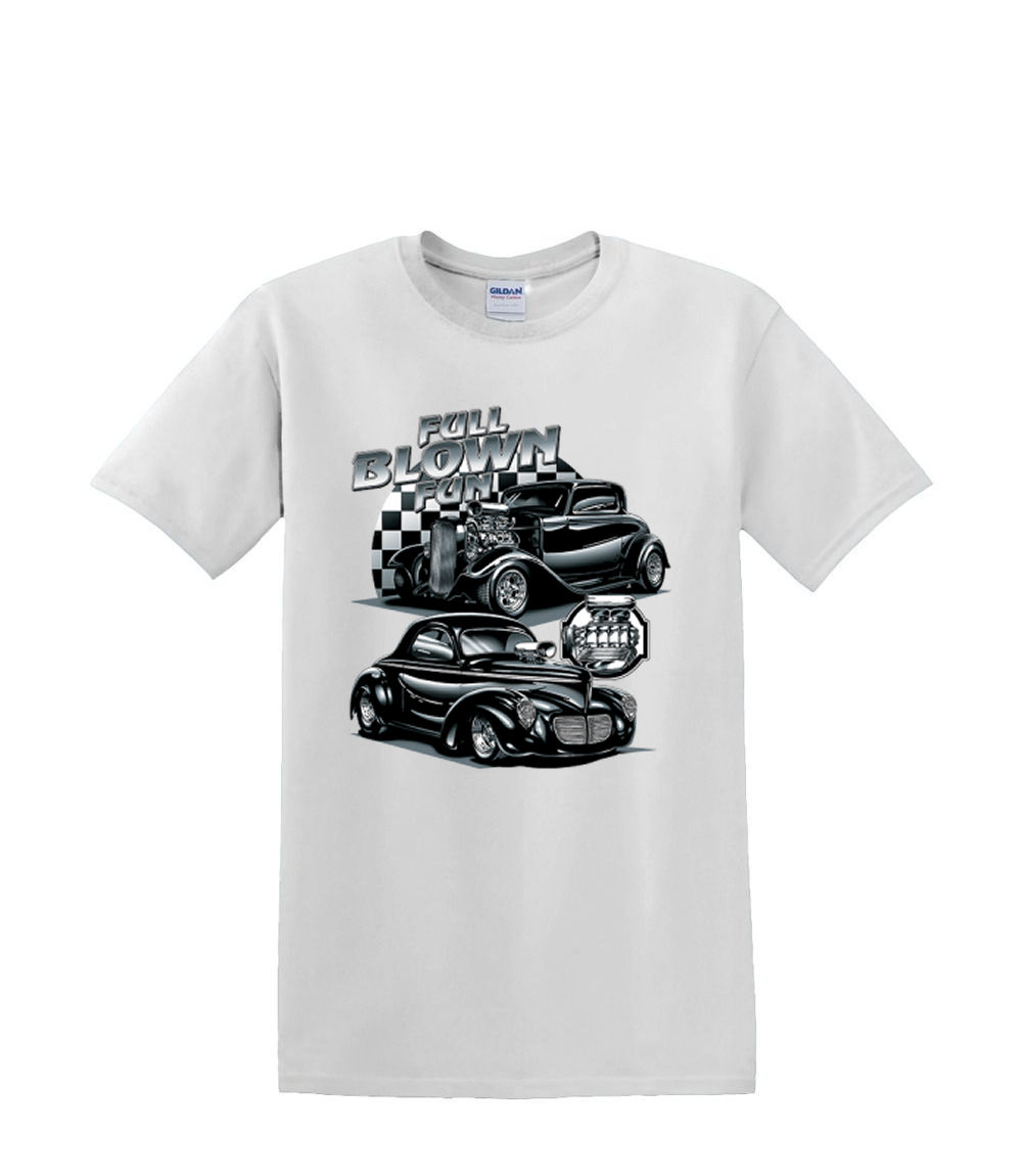 T-Shirt S to 2XL 3XL - FULL BLOWN hotrod auto car adult - Picture 46 of 72