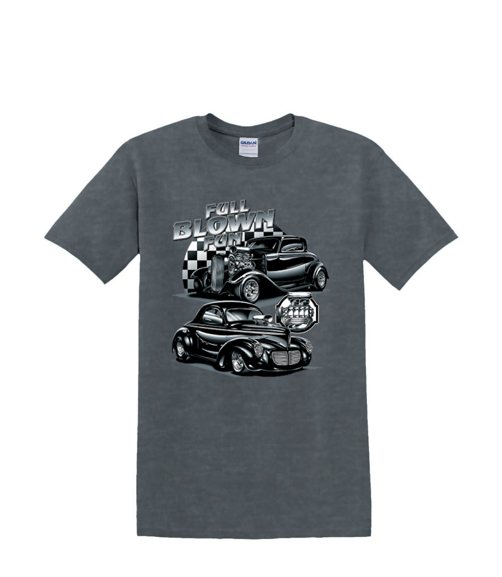 T-Shirt S to 2XL 3XL - FULL BLOWN hotrod auto car adult - Picture 58 of 72