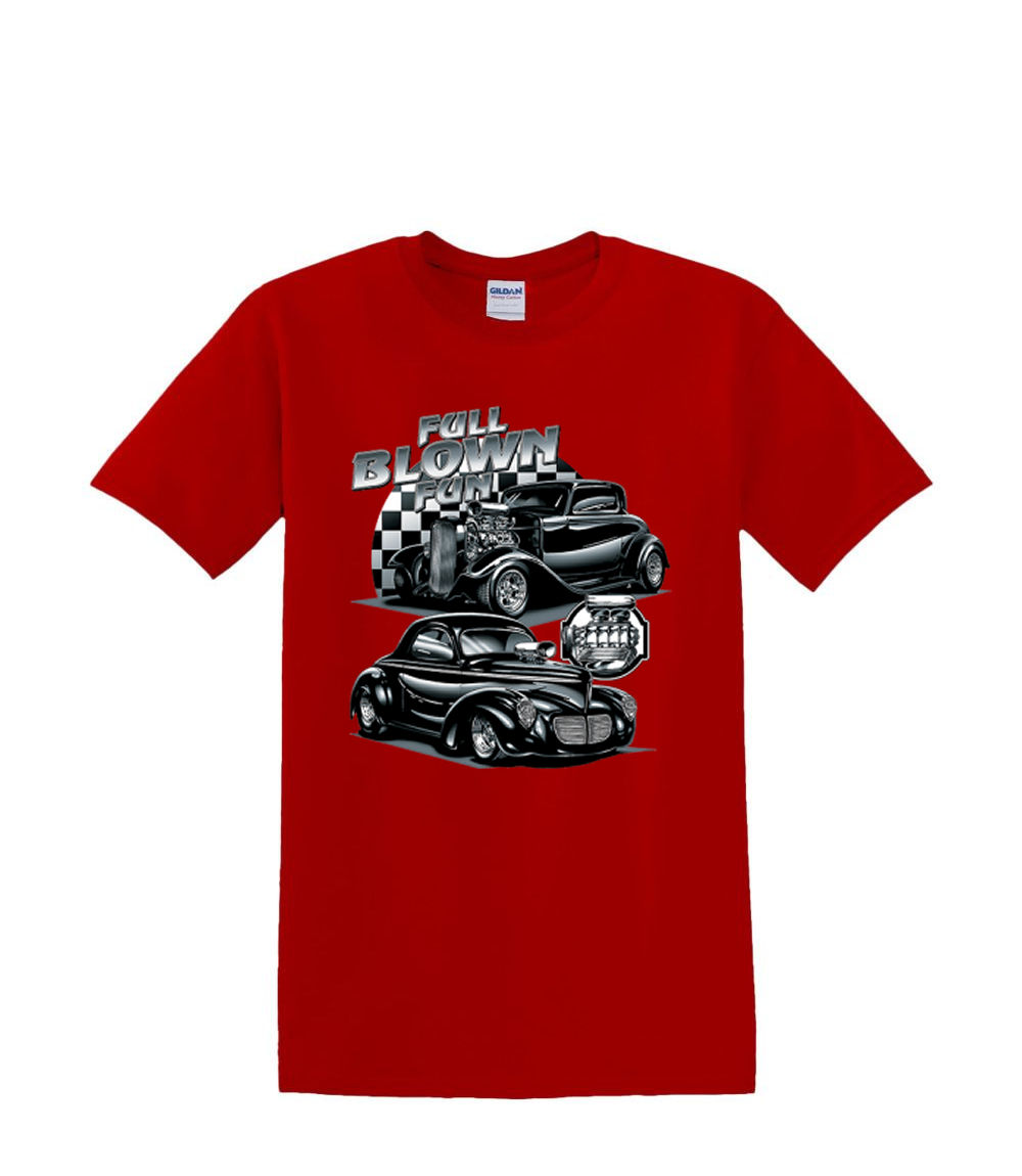 T-Shirt S to 2XL 3XL - FULL BLOWN hotrod auto car adult - Picture 40 of 72