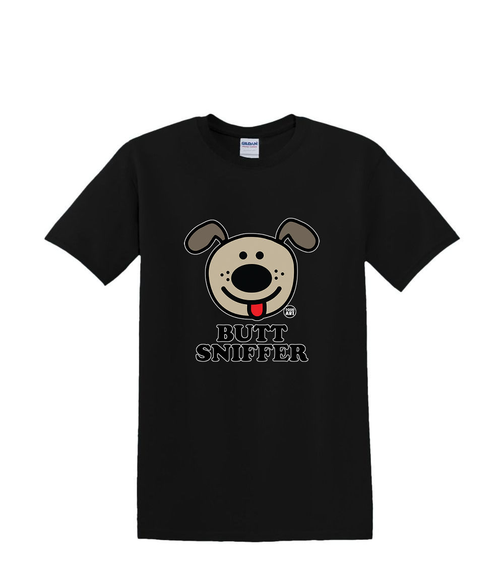 S to 2XL 3XL – BUTT SNIFFER dog – funny pet classic fun adult