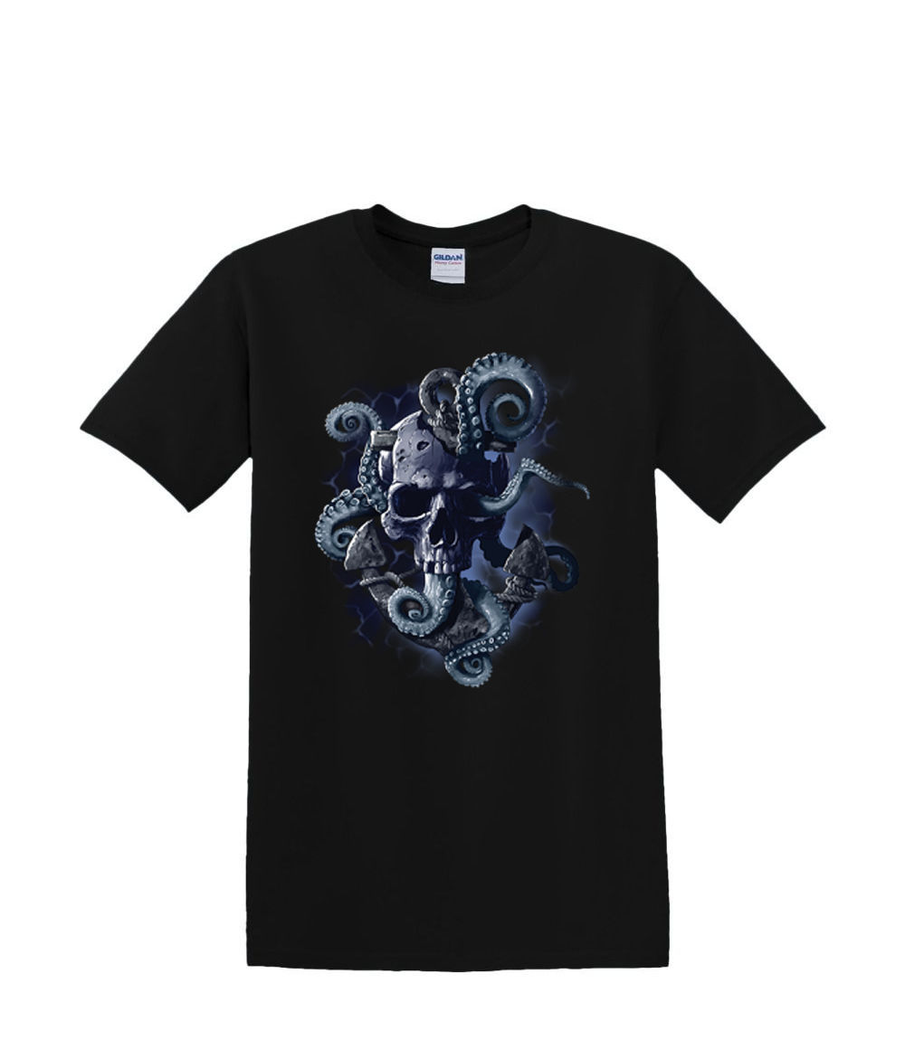 T-Shirt S bis 2XL 3XL - OKTOPUS SKULL Maritim Wasserspaß Erwachsene - Bild 14 von 72