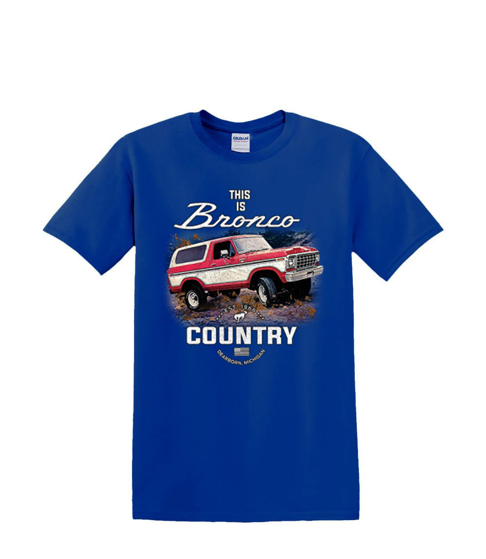 T-Shirt S to 2XL 3XL - BRONCO COUNTRY off road 4X4 suv fun adult - Picture 35 of 72