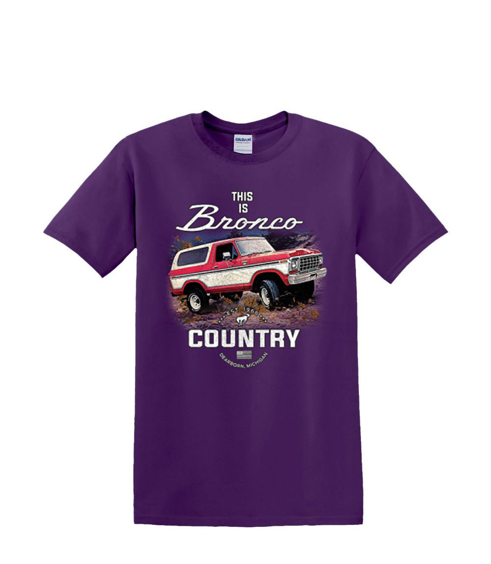 T-Shirt S to 2XL 3XL - BRONCO COUNTRY off road 4X4 suv fun adult - Picture 26 of 72