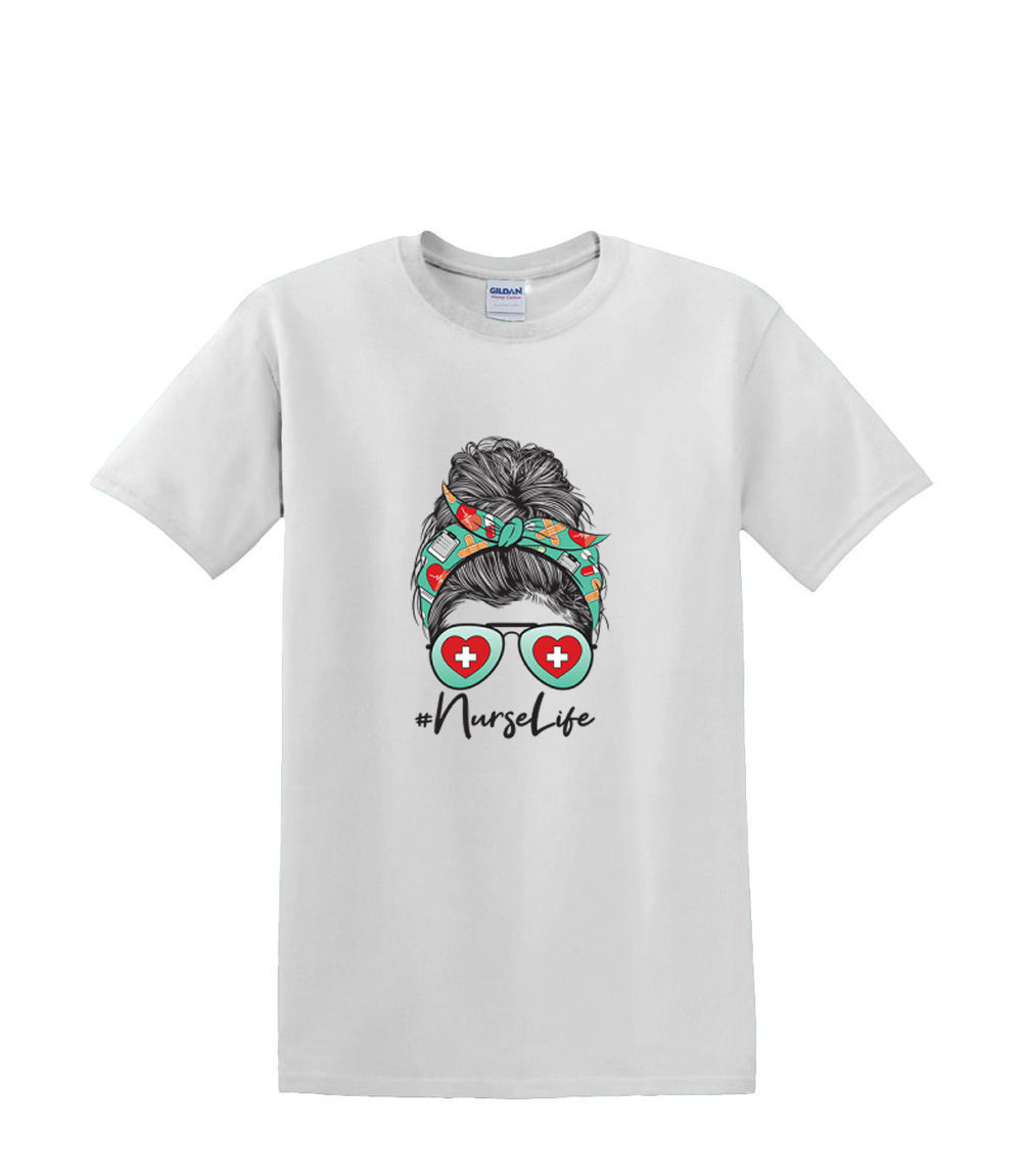 T-Shirt S to 2XL 3XL - NURSE LIFE MOM- medical professional fun adult - Picture 48 of 72