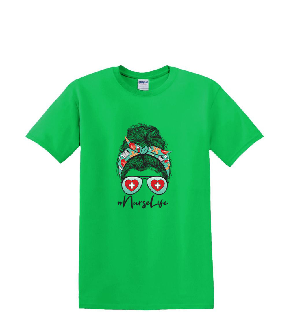 T-Shirt S to 2XL 3XL - NURSE LIFE MOM- medical professional fun adult - Picture 19 of 72