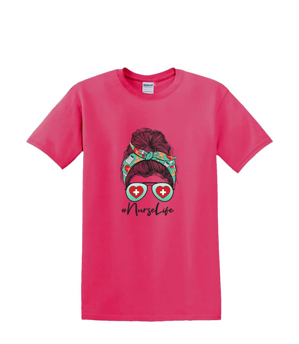 T-Shirt S to 2XL 3XL - NURSE LIFE MOM- medical professional fun adult - Picture 64 of 72
