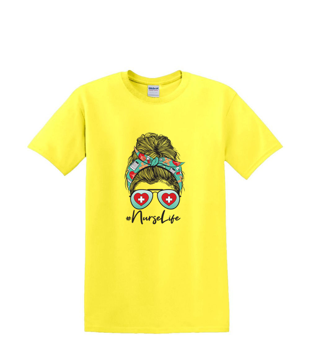 T-Shirt S to 2XL 3XL - NURSE LIFE MOM- medical professional fun adult - Picture 52 of 72