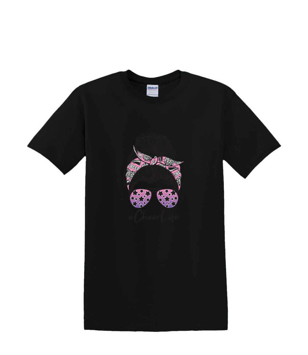 T-Shirt dalla S alla 2XL 3XL - CHEER LIFE MOM - squadra sportiva divertente adulto - Foto 17 di 72