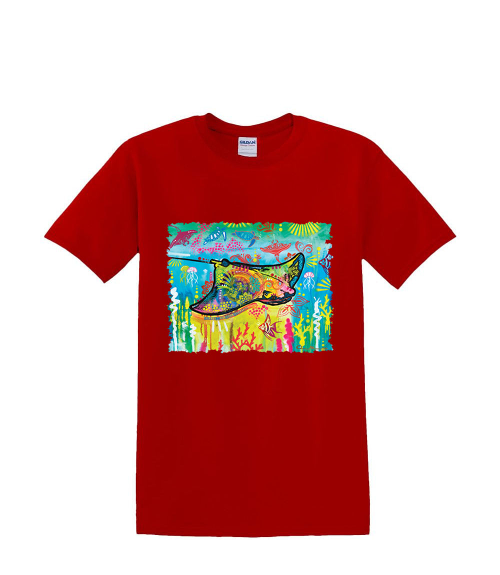 Camiseta S a 2XL 3XL - STING RAY neón bajo el agua diversión náutica adulto - Imagen 42 de 72