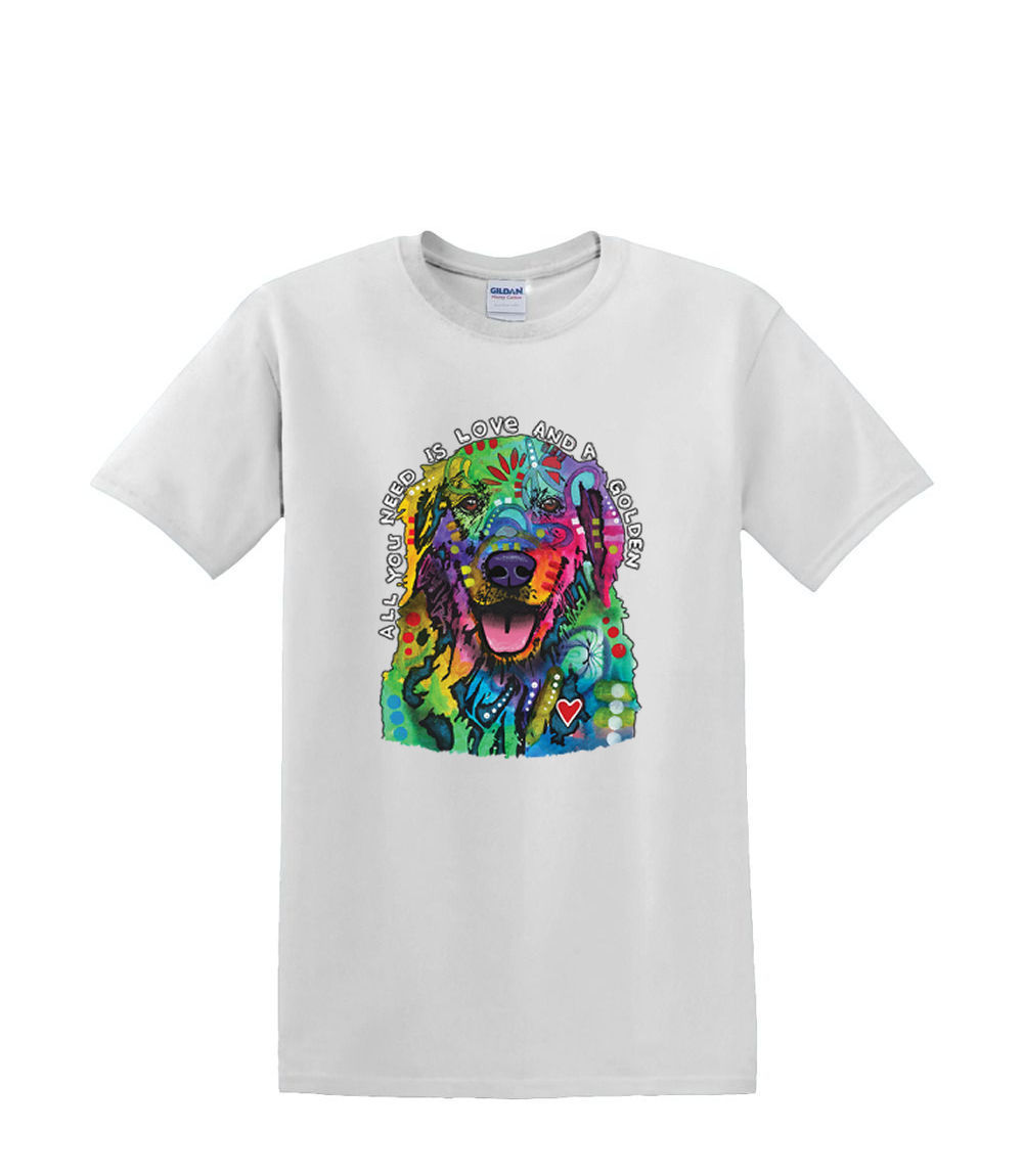 S a 2XL 3XL - AMOR y un cachorro retroiver peludo dorado - perro mascota neón adulto - Imagen 43 de 72