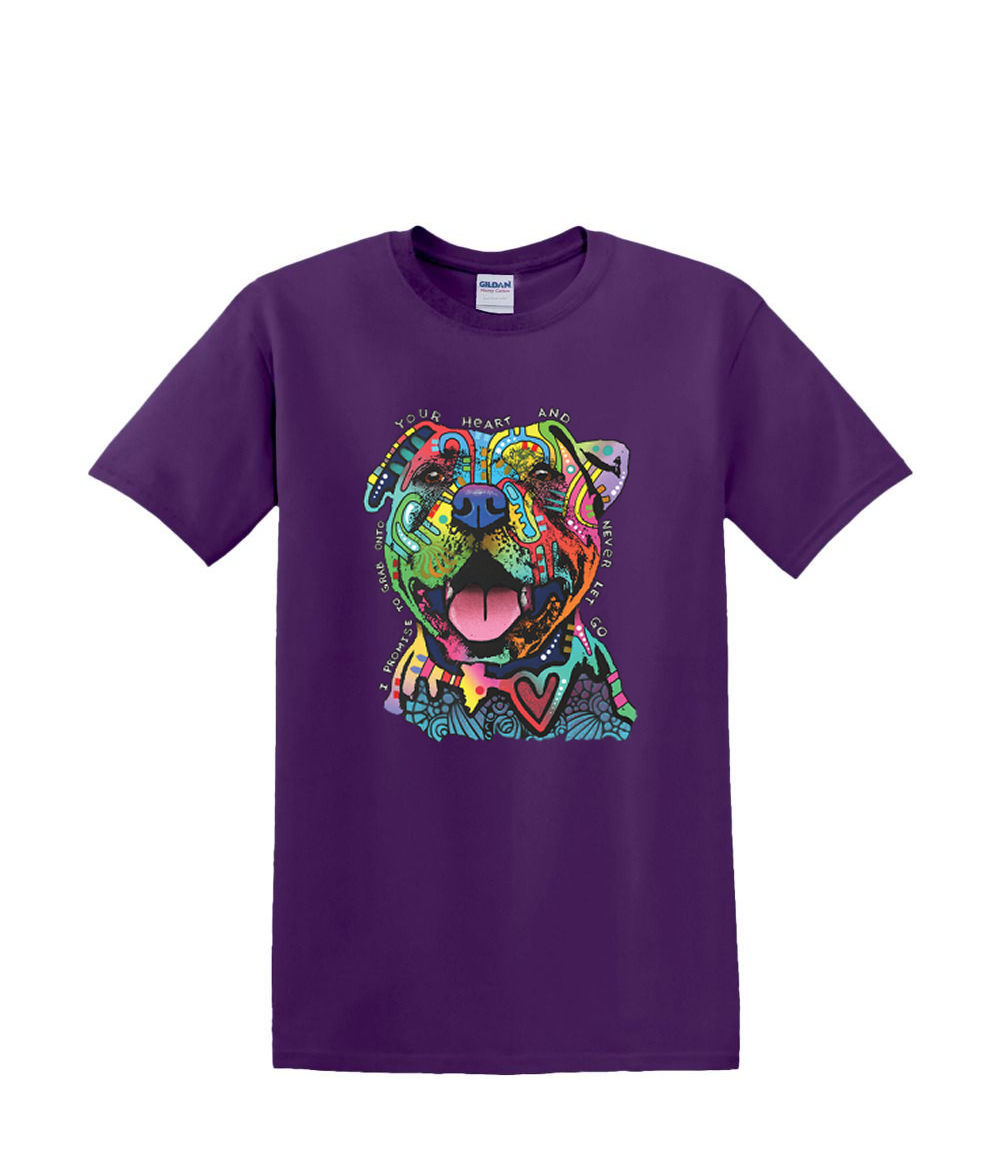 S a 2XL 3XL - nunca LET GO cachorro pitbull peludo - perro mascota neón adulto - Imagen 28 de 72