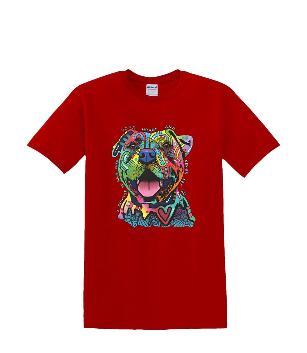 S a 2XL 3XL - nunca LET GO cachorro pitbull peludo - perro mascota neón adulto - Imagen 40 de 72