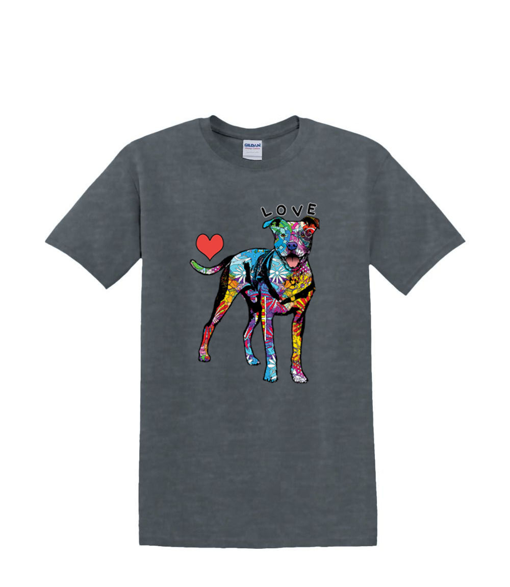 Camiseta S a 2xl 3xl - NEÓN pitBULL PIT LOVE perro divertido humor adulto - Imagen 58 de 72