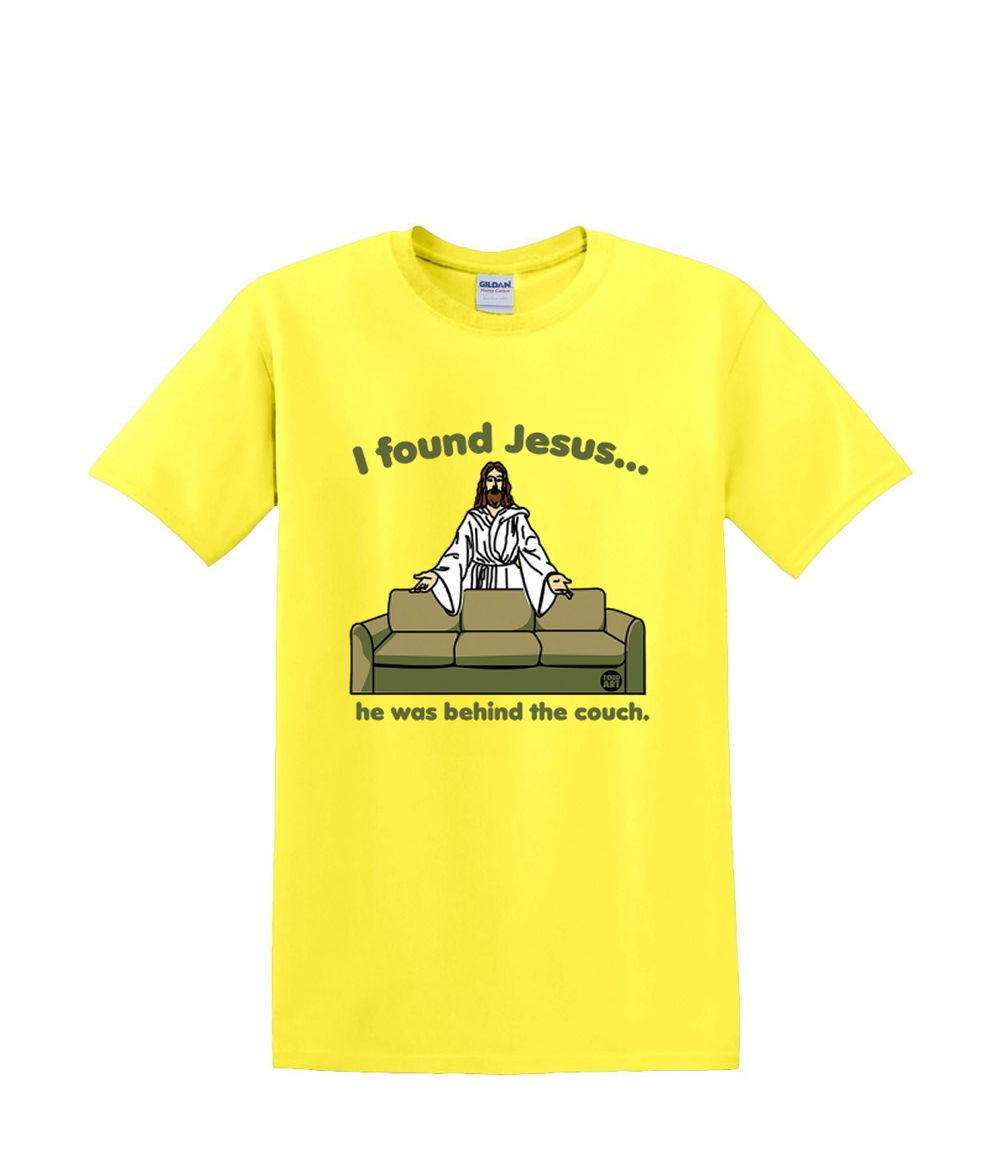 t-Shirt S to 2xl 3xl - i FOUND JESUS behind the couch fun humor adult - Picture 54 of 72