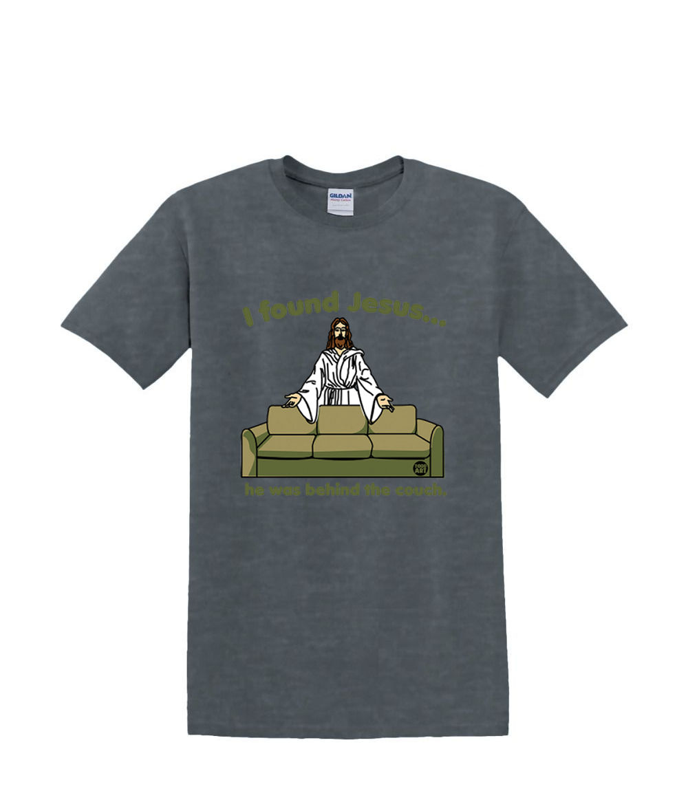 t-Shirt S to 2xl 3xl - i FOUND JESUS behind the couch fun humor adult - Picture 56 of 72