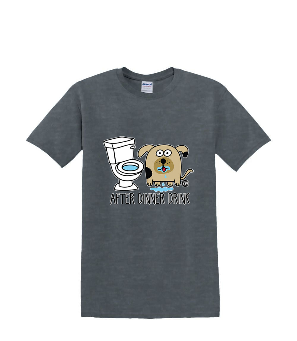 Camiseta S a 2xl 3xl - DESPUÉS DNNER DRINK perro - comida diversión humor adulto - Imagen 59 de 72