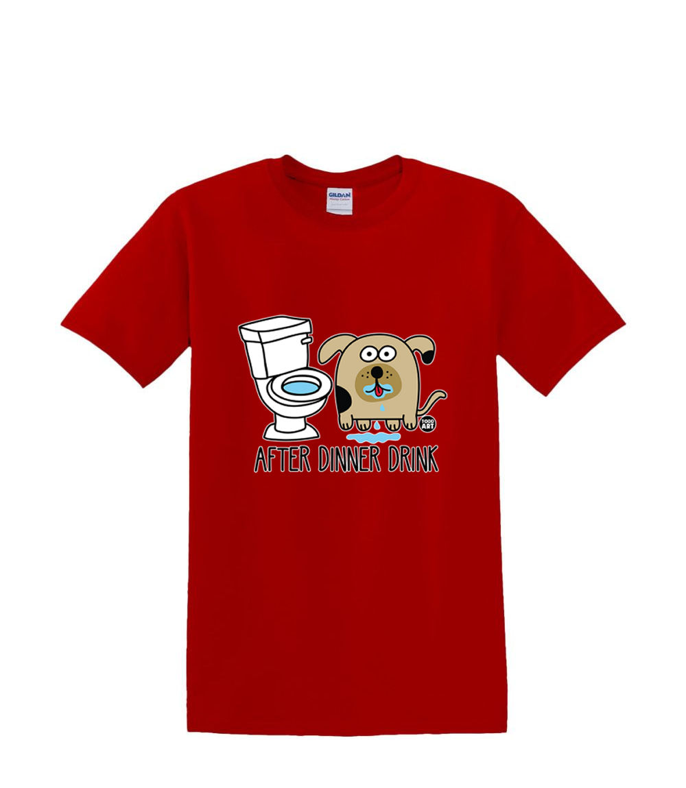 Camiseta S a 2xl 3xl - DESPUÉS DNNER DRINK perro - comida diversión humor adulto - Imagen 41 de 72