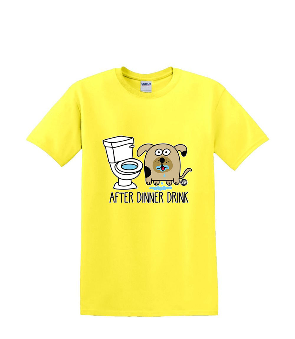 Camiseta S a 2xl 3xl - DESPUÉS DNNER DRINK perro - comida diversión humor adulto - Imagen 51 de 72
